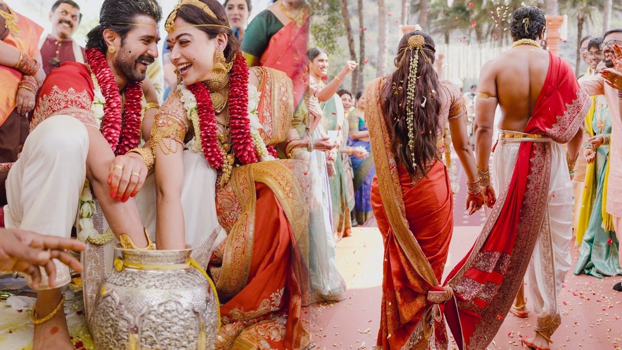 Virosh Wedding Photos తమ పెళ్లి ఫొటోలను సోషల్ మీడియాలో పంచుకున్న విజయ్ దేవరకొండరష్మిక