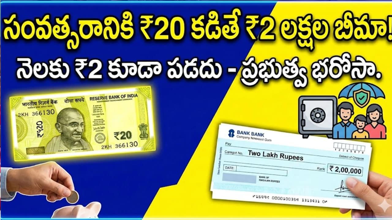 PMSBY : అనుకోని ప్రమాదం సంభవించినప్పుడు కుటుంబానికి ఆర్థిక భరోసా .. కేవలం రూ. 20 కడితే చాలు .. రూ. 2 లక్షల బీమా.. వివరాలివే ..!