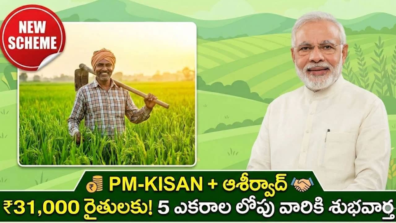 Kisan Aashirvad Scheme : 5 ఎకరాల లోపు భుమి ఉన్న రైతులకు శుభవార్త .. ఈ పథకంతో రూ. 31,000 పొందవచ్చు .. వెంటనే అప్లై చేసుకోండి ..?