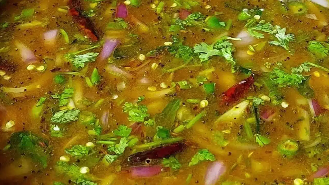 How to make pachhi chintapandu rasam recipe