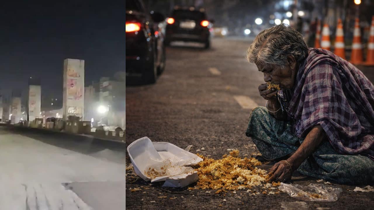 Viral Video : రోడ్డుపై పడ్డ ఆహారమే..ఆమెకు పరమాన్నం ..వైరల్ గా మారిన వీడియో