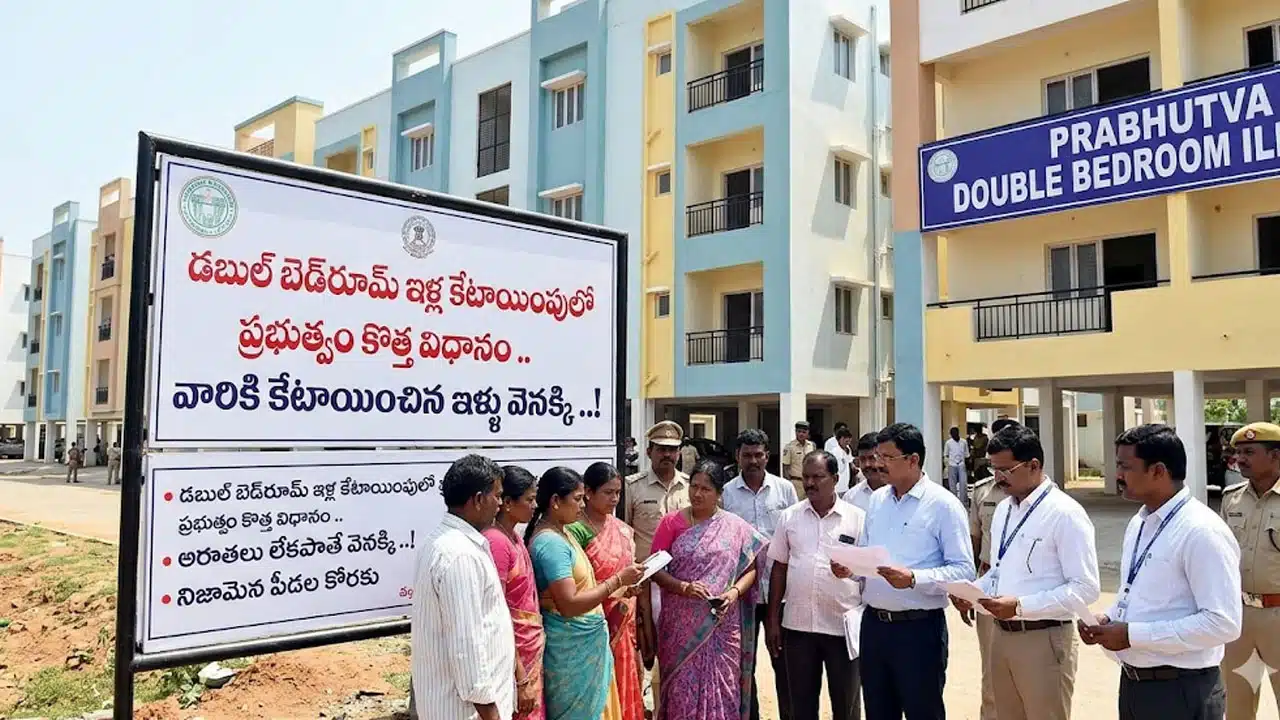 Allotment of double bedroom houses.. empty houses to new beneficiaries ..!