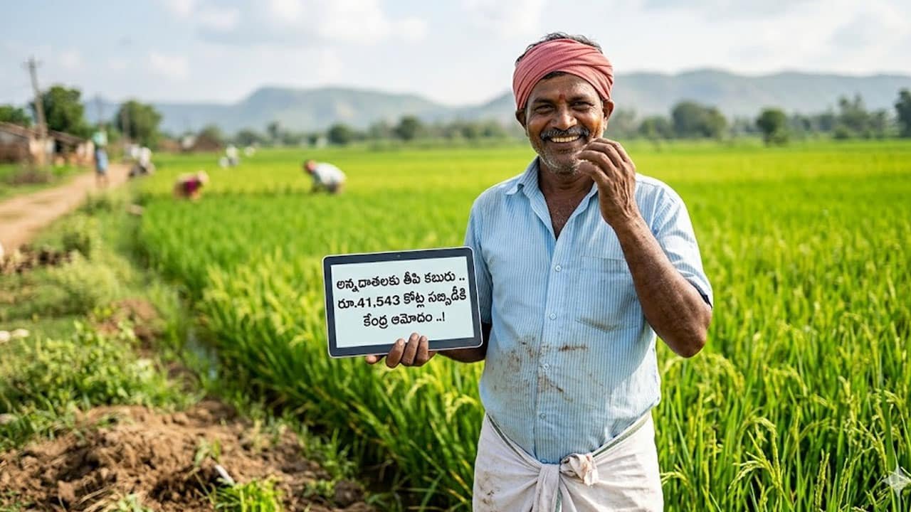 Farmers : అన్నదాతలకు తీపి కబురు .. రూ.41,543 కోట్ల సబ్సిడీకి కేంద్ర ఆమోదం ..!