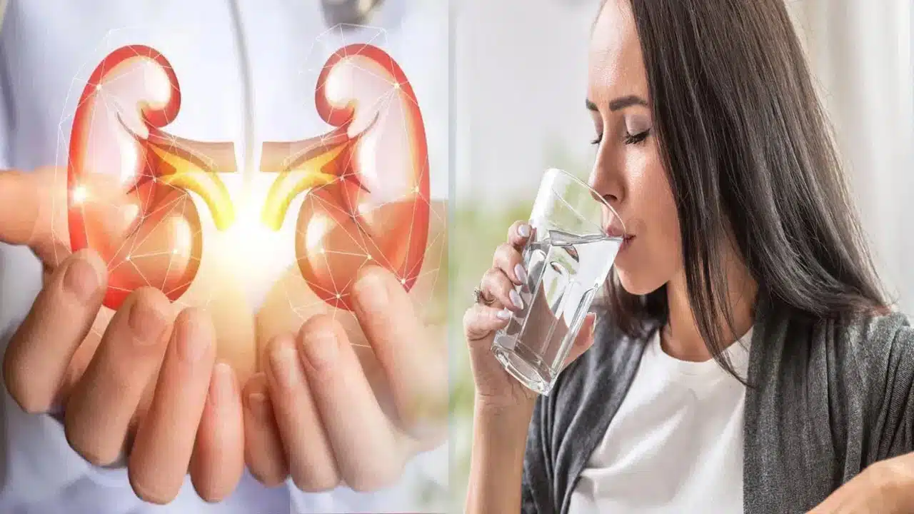 How many glasses of water a day can dissolve kidney stones?