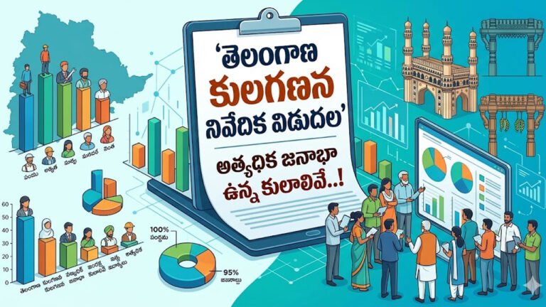 Telangana : తెలంగాణ కులగణన నివేదిక విడుదల .. అత్యధిక జనాభా ఉన్న కులాలివే..!