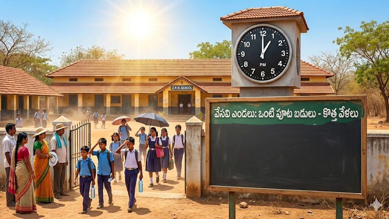 Half Day Schools : ఎండల ఎఫెక్ట్ .. ఆప్‌ డే స్కూల్స్‌ వేళల్లో మార్పు .. కొత్త టైమింగ్స్‌ .. !