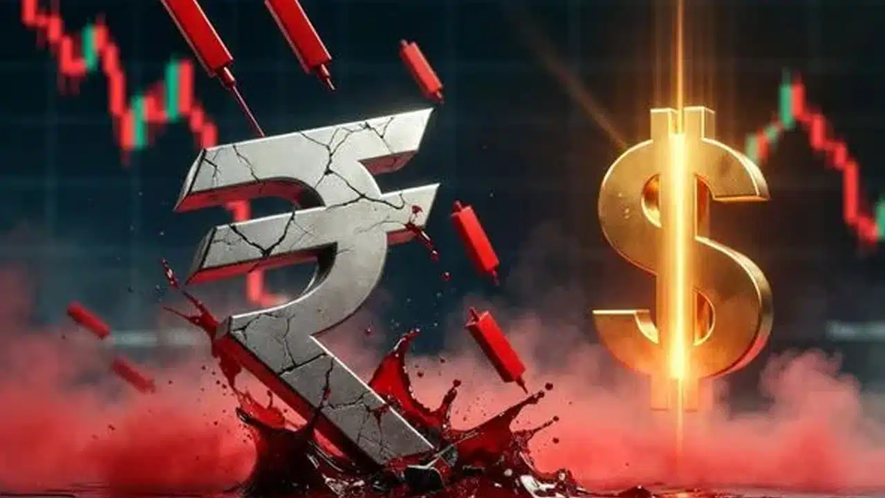 Indian Rupee : చరిత్రలోనే కనిష్టానికి రూపాయి.. డాలర్తో పోలిస్తే ₹97కి చేరిన రూపాయి..!