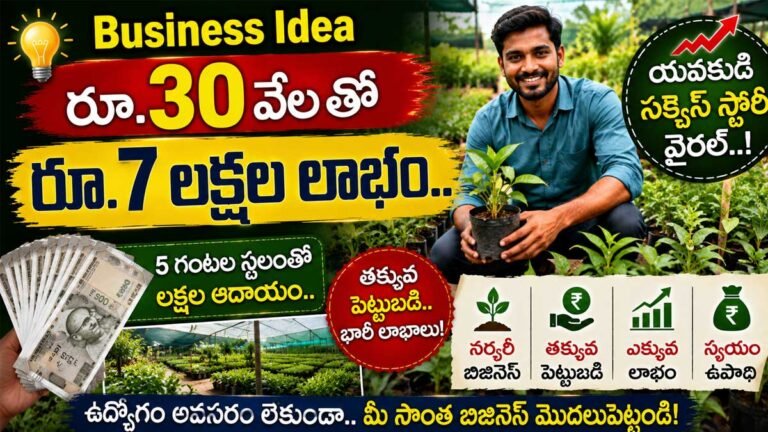 Business Idea : రూ.30 వేల తో రూ.7 లక్షల లాభం.. 5 గుంటల స్థలంతో లక్షల ఆదాయం.. యువకుడి సక్సెస్ స్టోరీ వైరల్..!