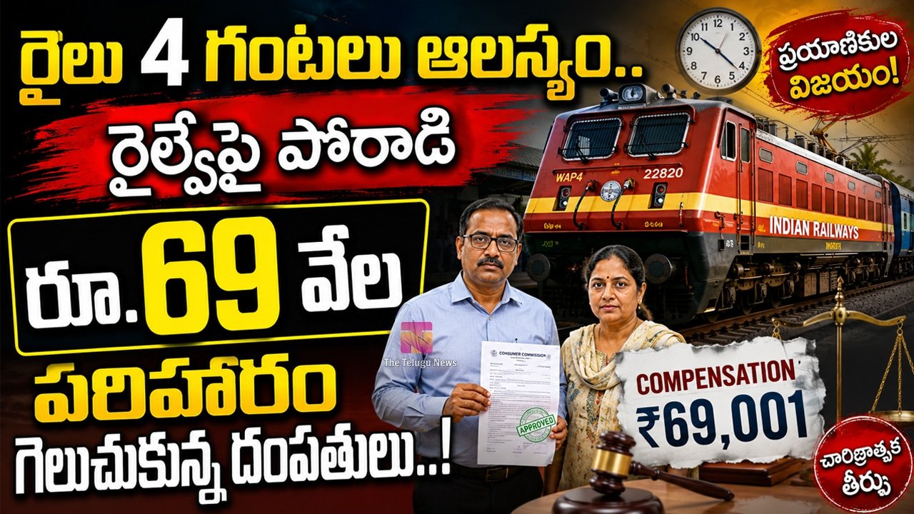 Railway Train : చారిత్రాత్మక తీర్పు..  రైలు 4 గంటలు ఆలస్యం.. రైల్వేపై పోరాడి రూ.69 వేల పరిహారం గెలుచుకున్న దంపతులు..!