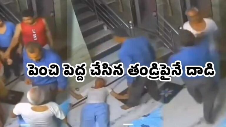 Son Father : పెంచి పెద్ద చేసిన తండ్రిపైనే దాడి.. వృద్ధులపై పెరుగుతున్న దౌర్జన్యాలకు అద్దం పట్టిన వీడియో
