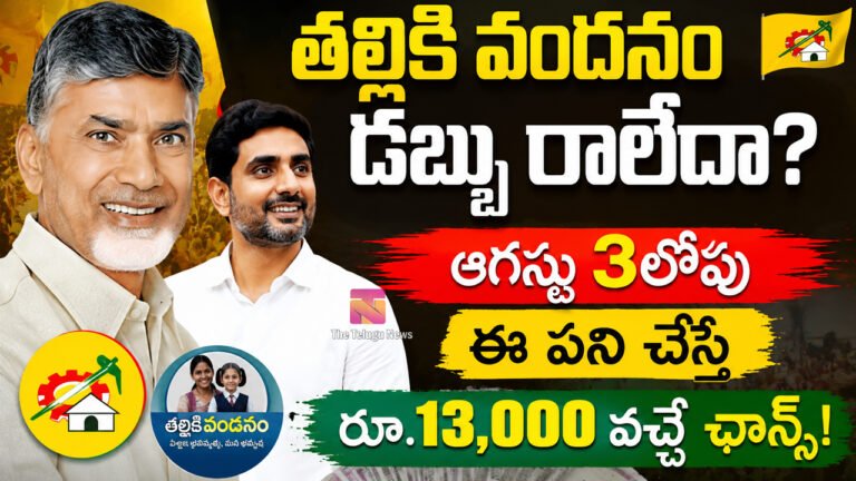 AP Talliki Vandanam : తల్లికి వందనం డబ్బు రాలేదా? ఆగస్టు 3లోపు ఈ పని చేస్తే రూ.13,000 వచ్చే ఛాన్స్!