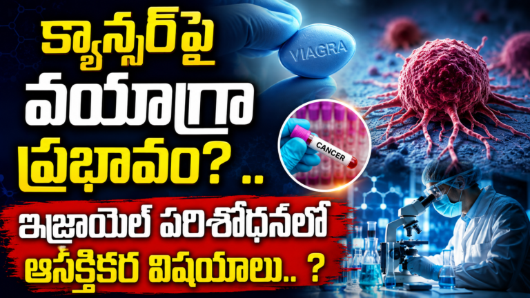 Viagra Benefits : క్యాన్సర్పై వయాగ్రా ప్రభావం? ..ఇజ్రాయెల్ పరిశోధనలో ఆసక్తికర విషయాలు.. ? Viagra Benefits : క్యాన్సర్పై వయాగ్రా ప్రభావం? ..ఇజ్రాయెల్ పరిశోధనలో ఆసక్తికర విషయాలు.. ?