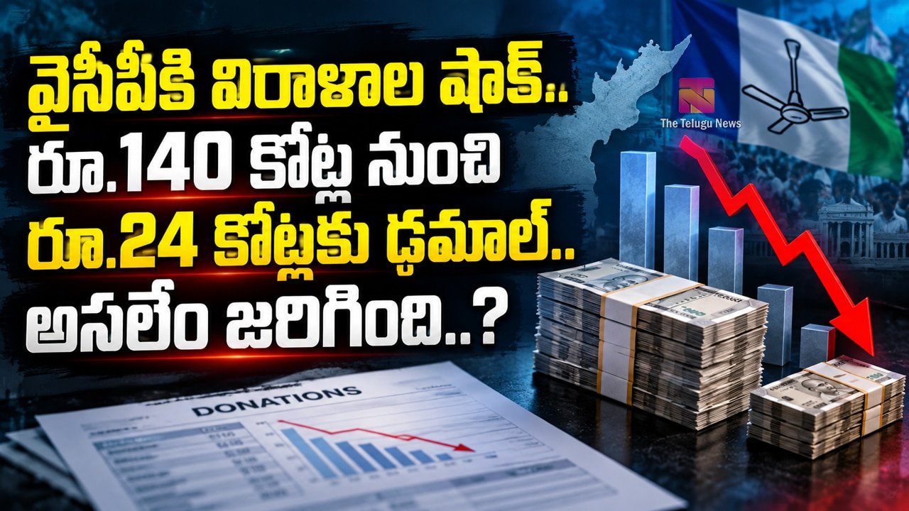 Ysrcp : వైసీపీకి విరాళాల షాక్.. రూ.140 కోట్ల నుంచి రూ.24 కోట్లకు ఢమాల్.. అసలేం జరిగింది..?