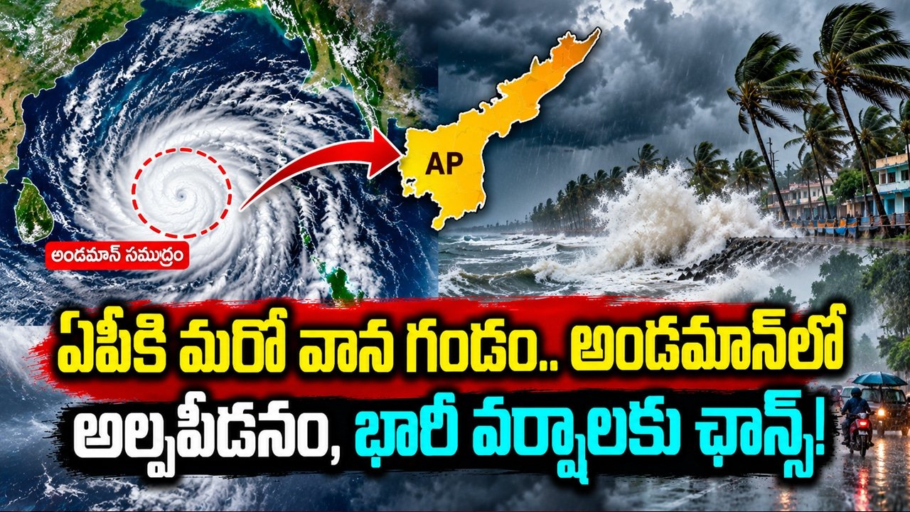 AP Weather Alert : ఏపీకి మరో వాన గండం.. అండమాన్‌లో అల్పపీడనం, భారీ వర్షాలకు ఛాన్స్!